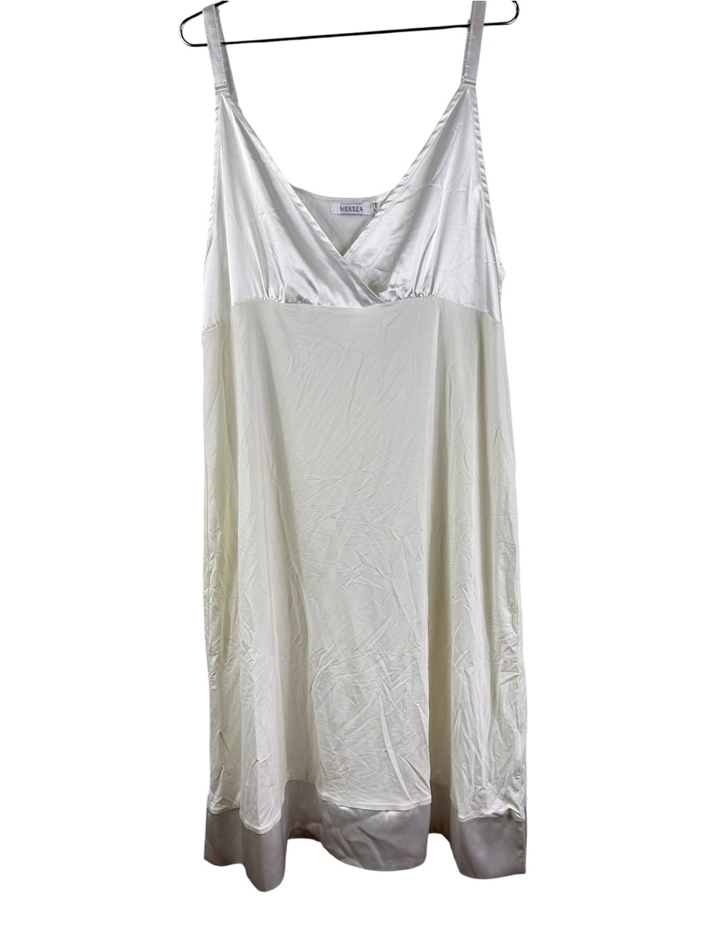 Mersea White Satin Slip Dress - White